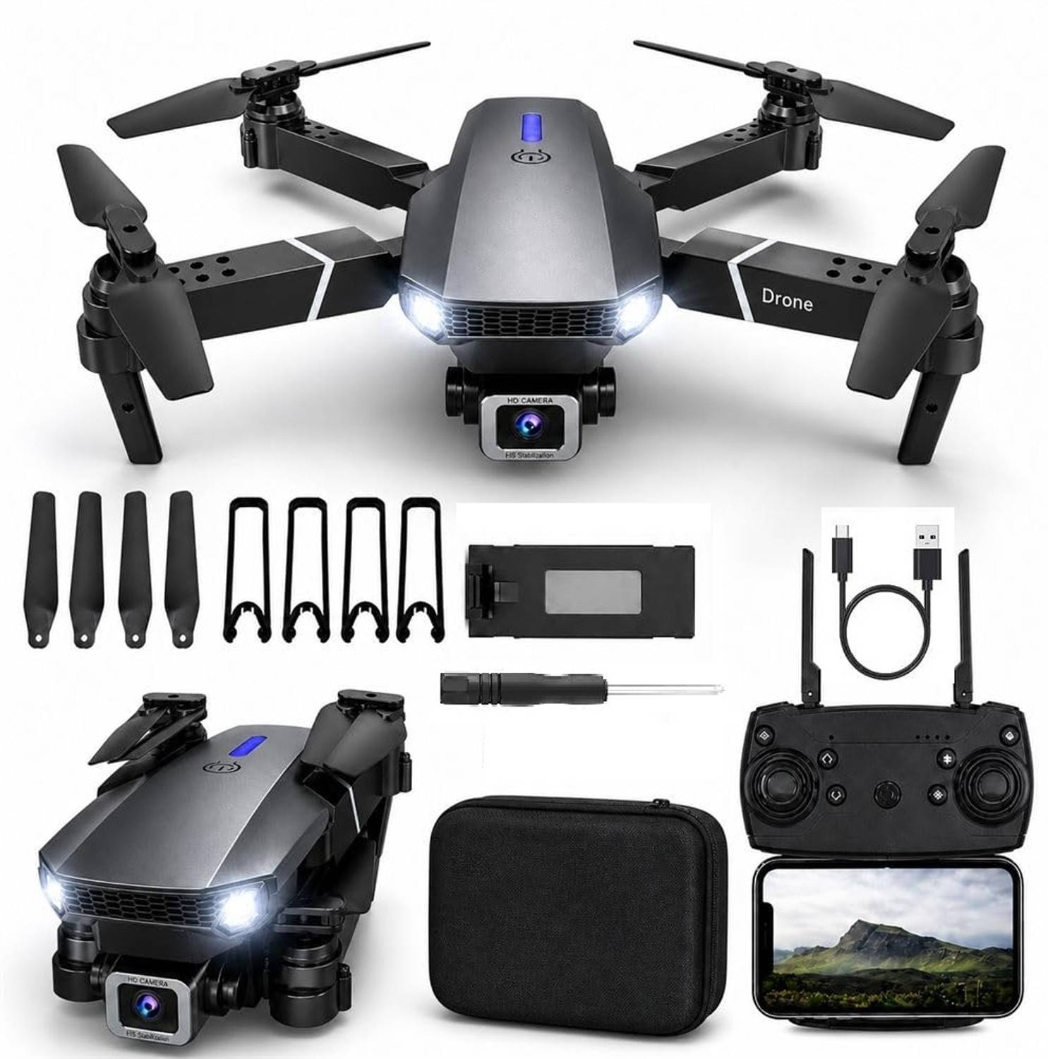 DRAVYA WILLA 4K-E88 Dual Camera Smart Gestures Drone