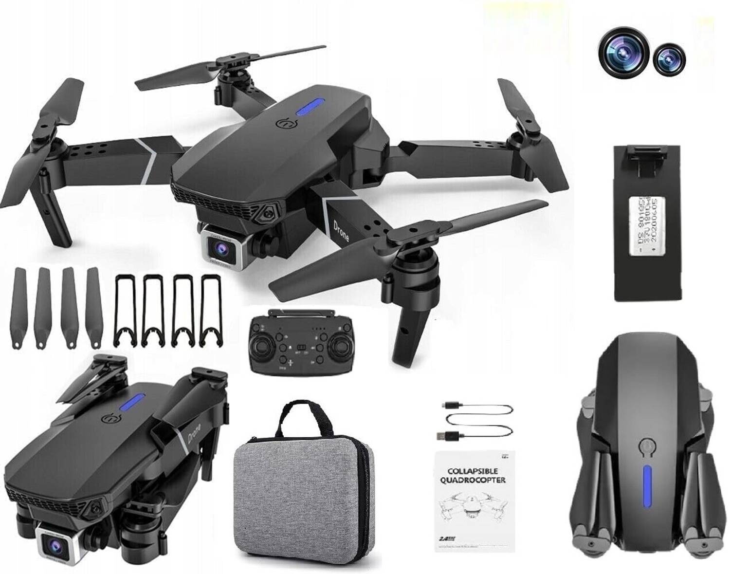 Moxii Brushless Toy Drone with 4K HD Camera Drone Drone