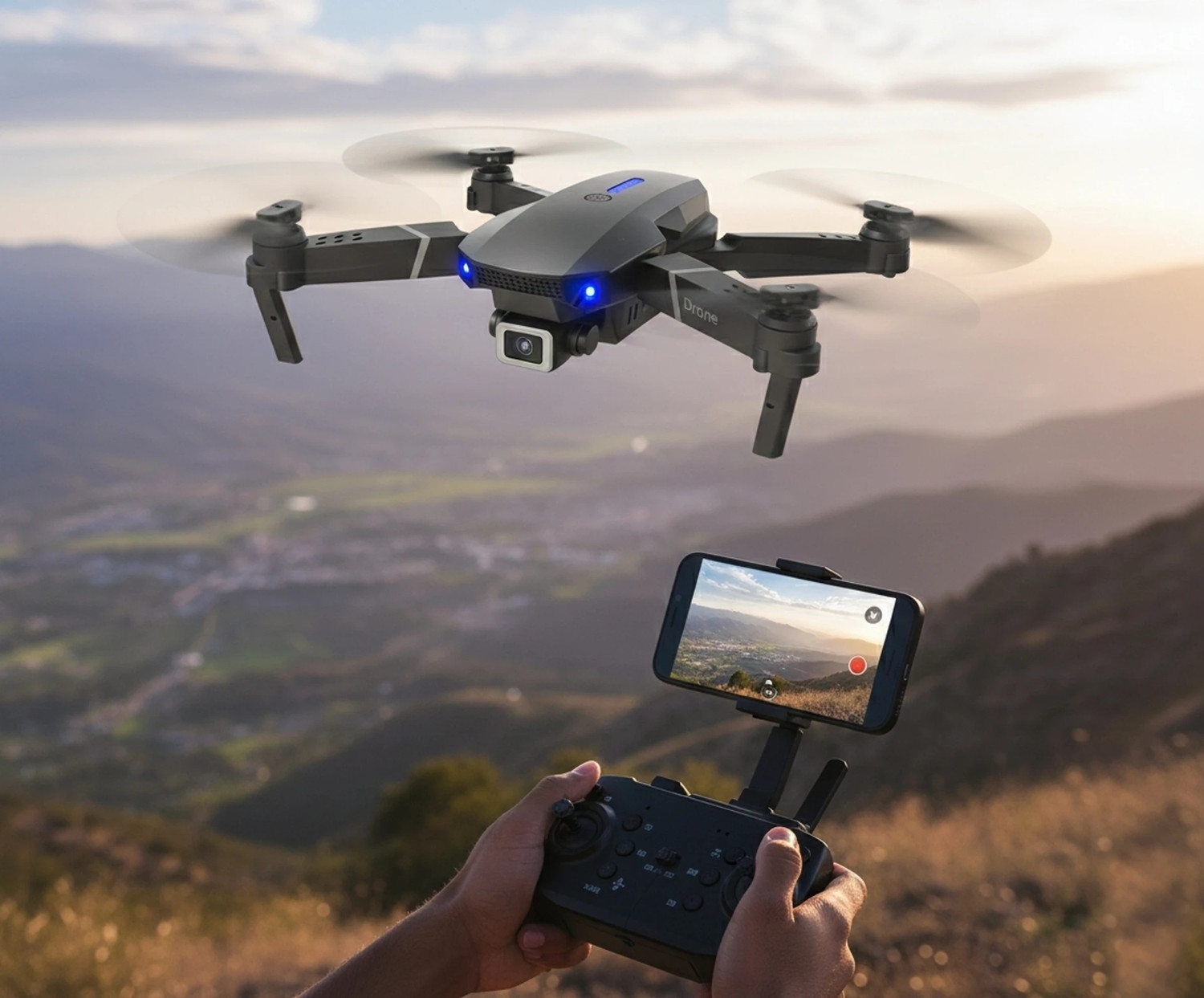 Image of MANKOOT E-88 Pro 4K Dual Camera Drone With Wi-fi Drone