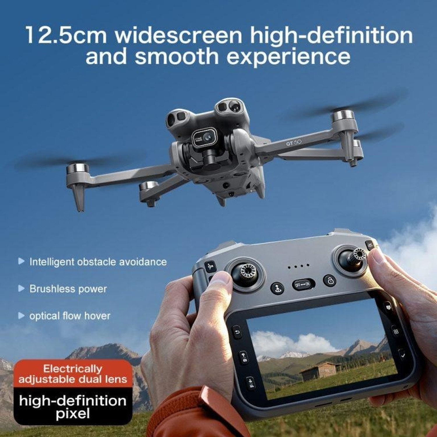 Image of Divine creation GT50 Pro SkyFold GPS Smart Drone Foldable Aerial Quadcopter Stable Hover D109 Drone