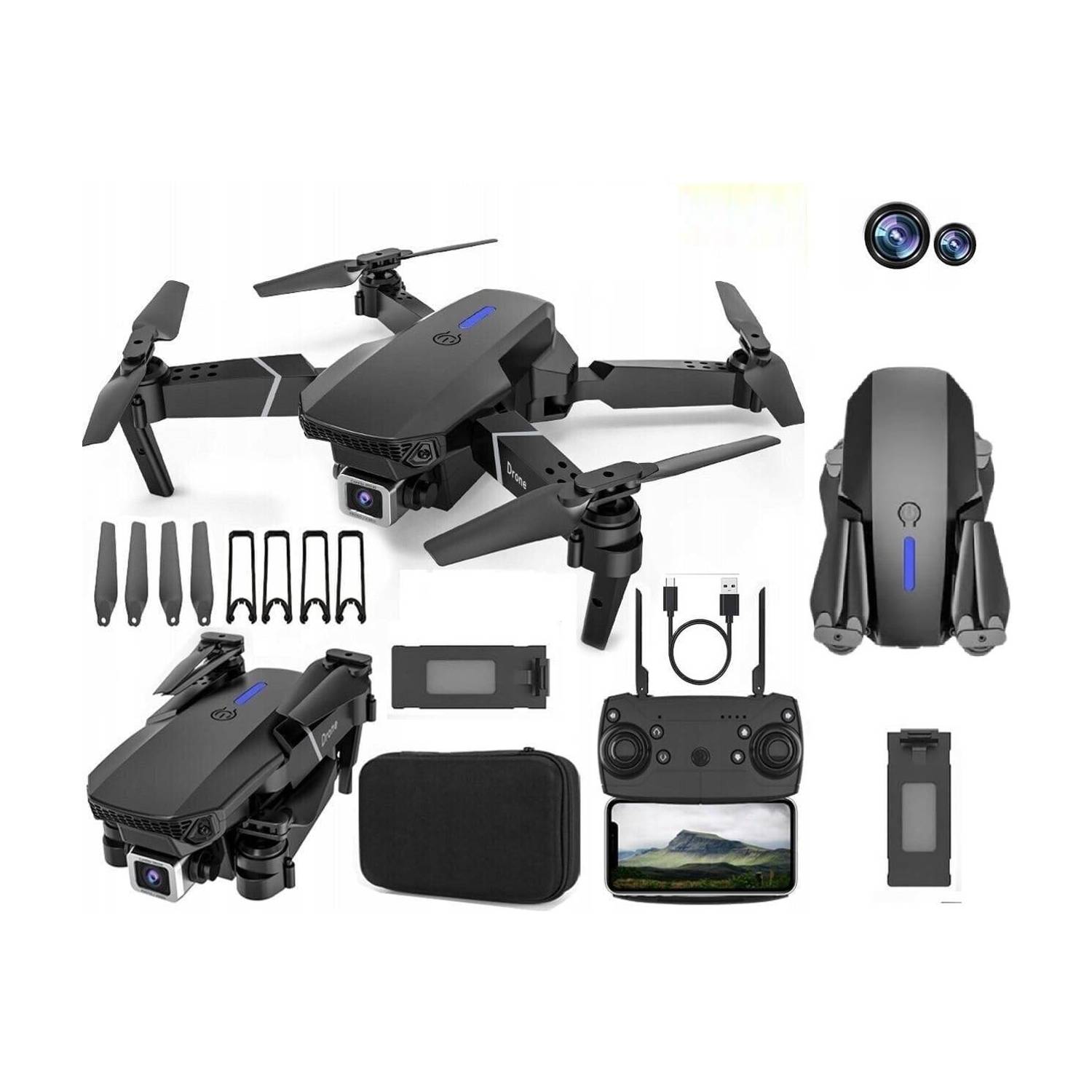 FLORASTICK E88 Drone upgraded version 4k dual camera drone Smart Gestures Drone Drone