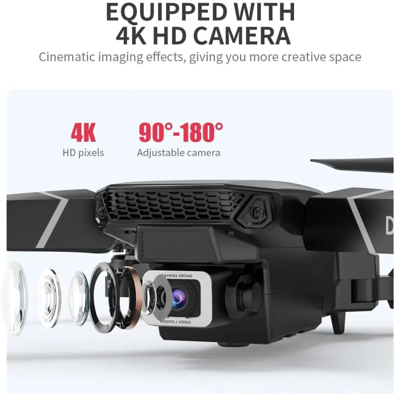Image of HIYADIKANS E88 Pro Drone upgraded version dual camera drone Smart Gestures-1 Drone