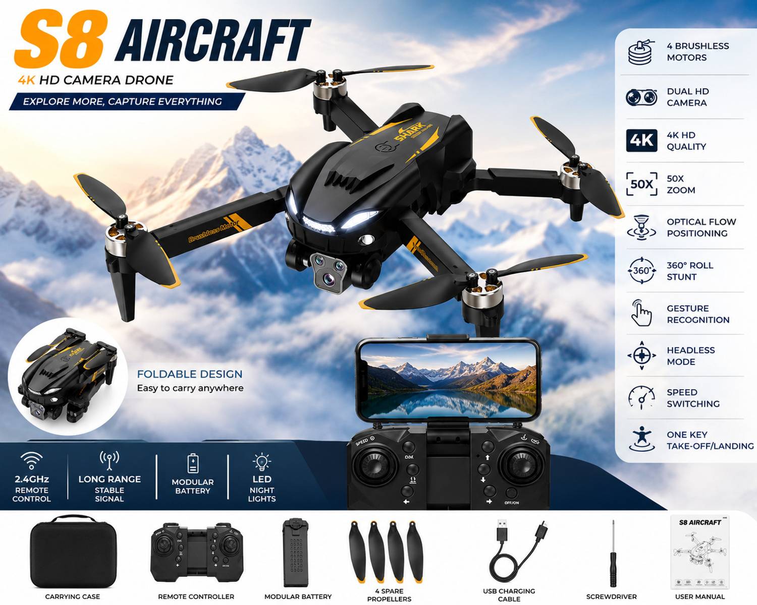 Super Toy MAX 480p Dual Camera Drone - Image 4