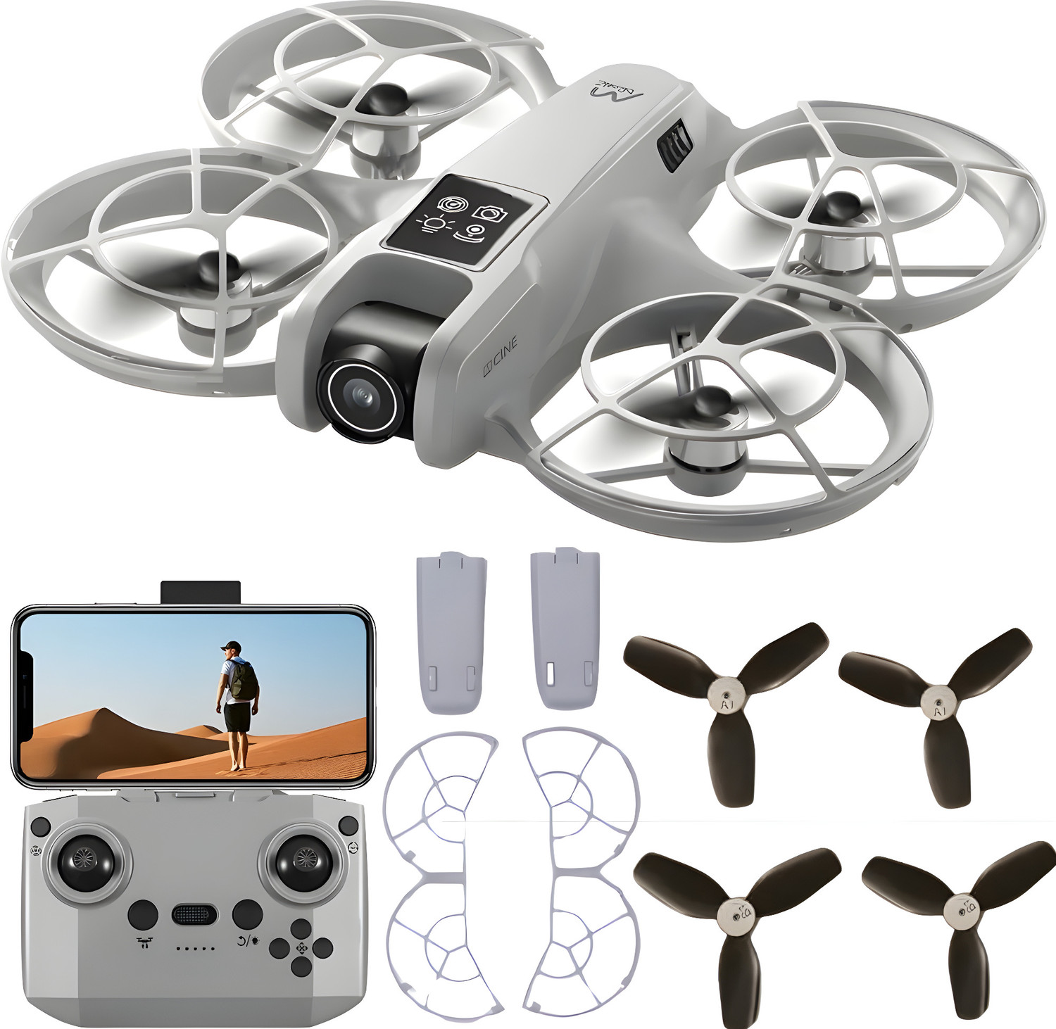 Image of Orivox Mini Drone with Pro Features HD Camera, Brushless Motor for FPV Flight Drone