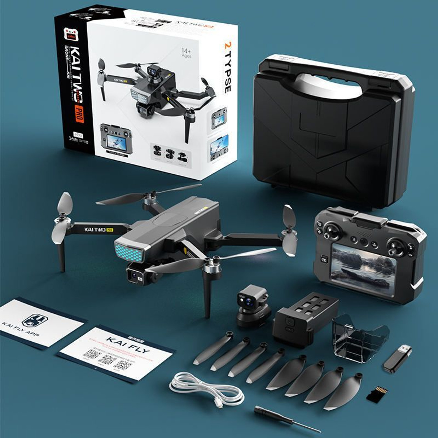 Image of VIXIJ KAI TWO Pro Drone GPS 8K 3-Axis Gimbal Camera Brushless Obstacle Avoidance Drone