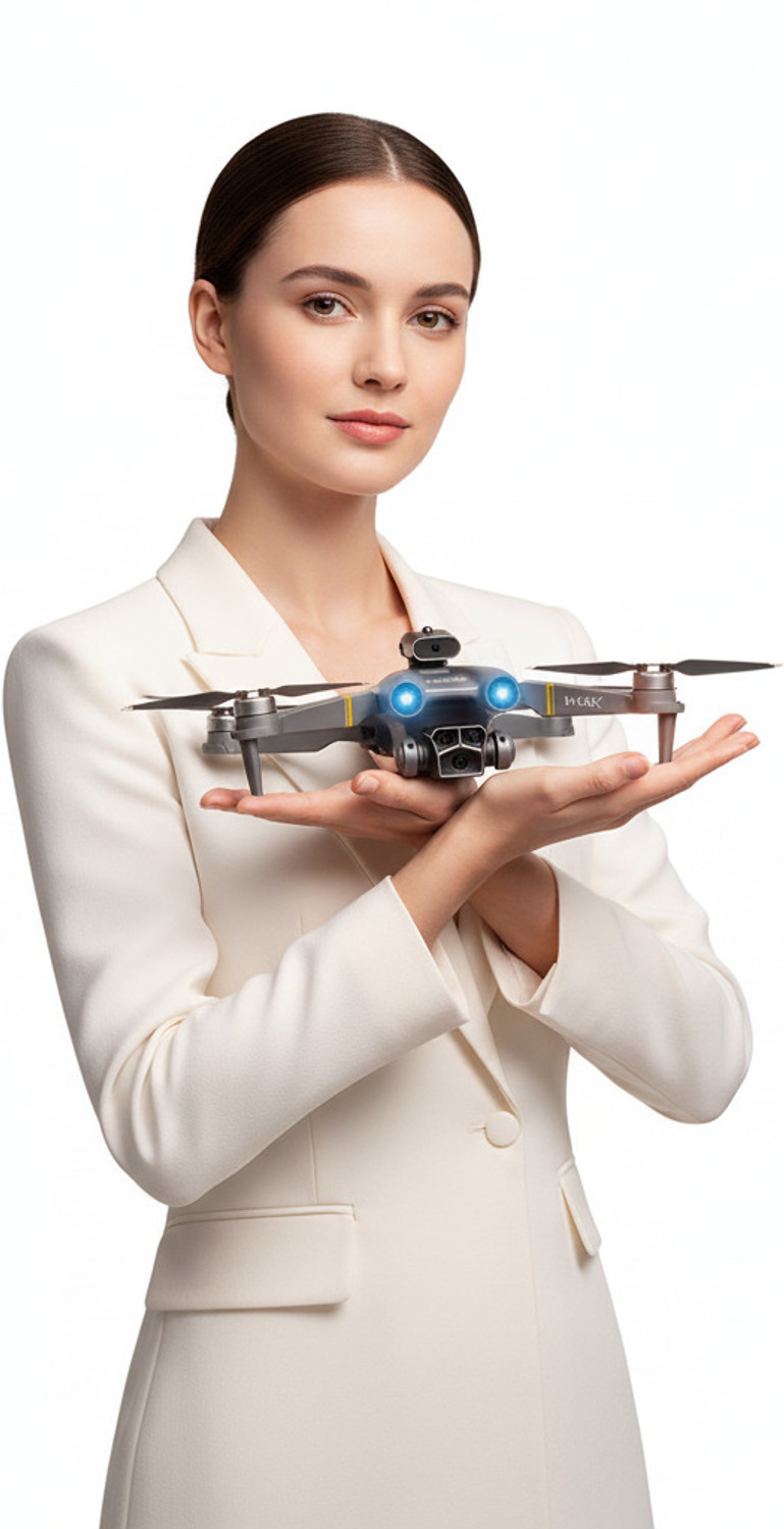 Image of DRONA M3 Max Foldable Mini Drone with HD Camera, Brushless Motor and FPV Live View Drone