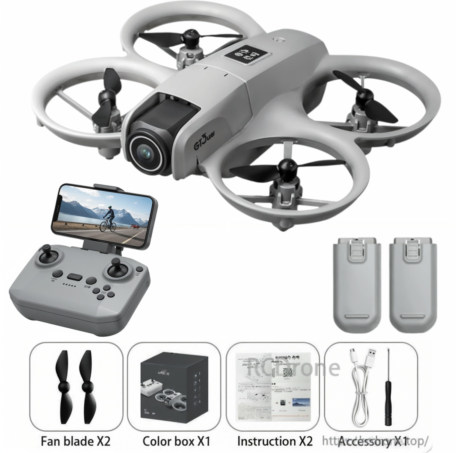 Image of aroskay GT3 4K Drone Dual Cameras Obstacle Avoidance Mini Quadcopter Foldable RC Drone Drone
