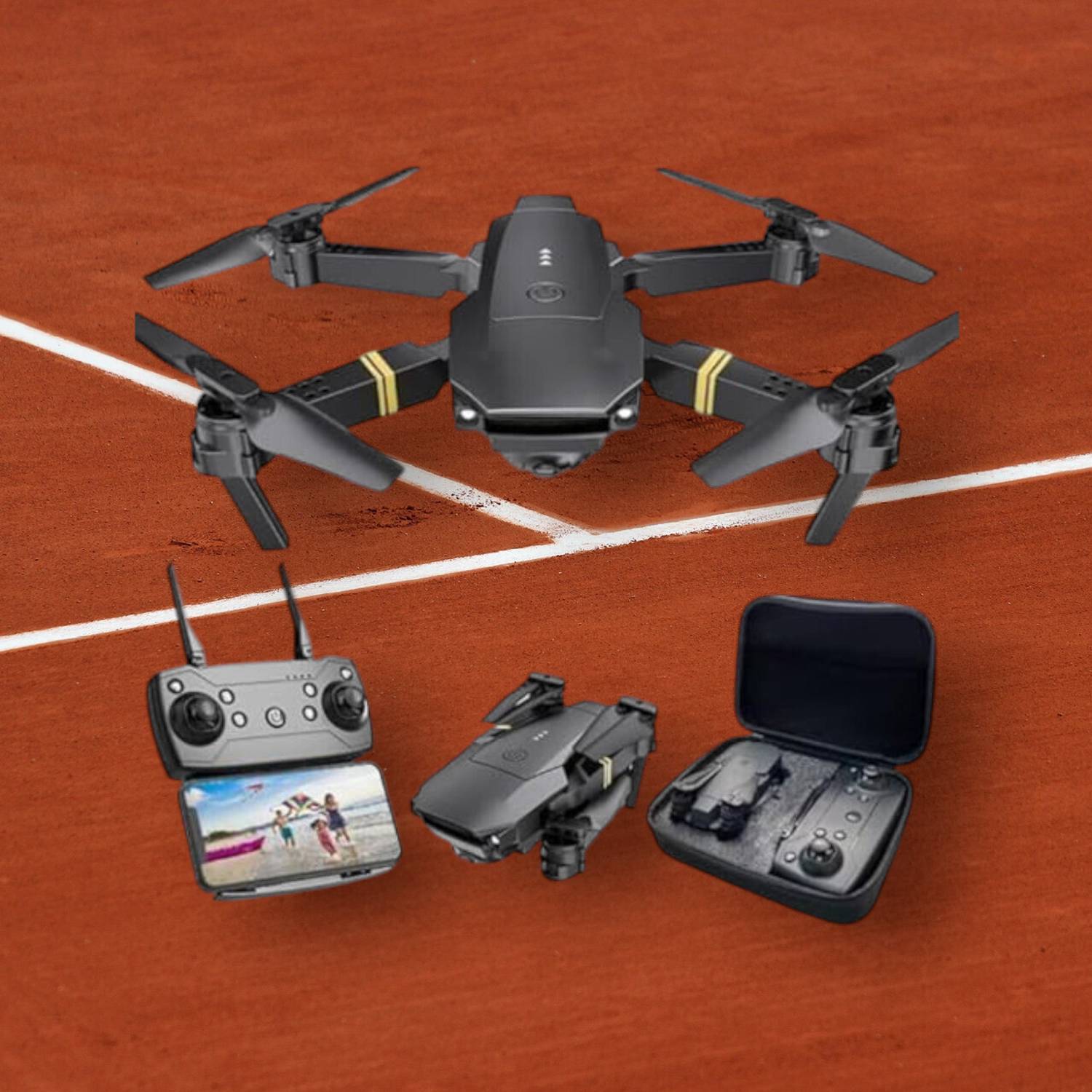 Swa Mi SM Foldable Remote Control Drone with Camera HD Wide Angle Lens_26b Drone