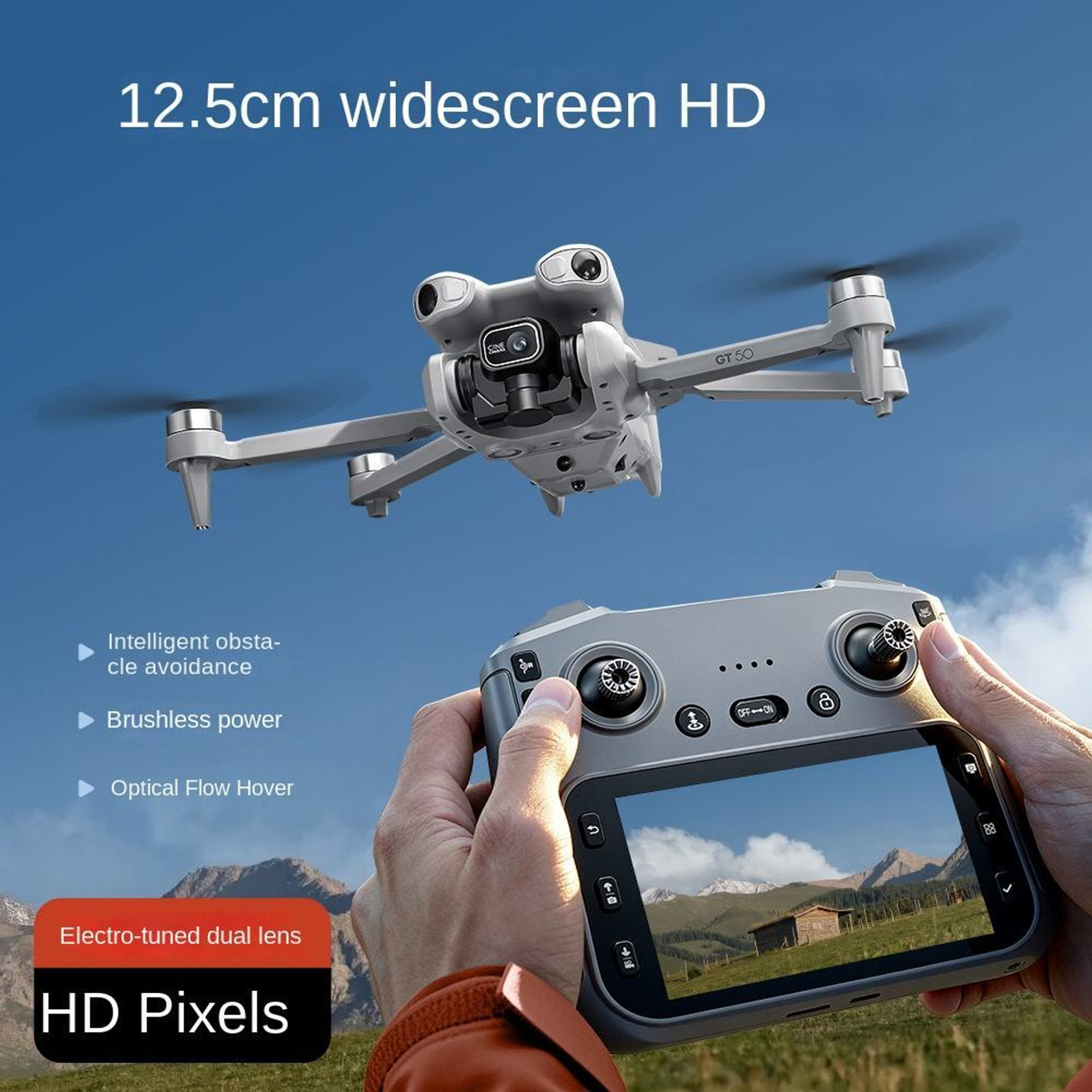 Image of Divine creation GT50 Pro Foldable 4K GPS Smart Drone with HD Camera,Optical Flow Positioning D16 Drone