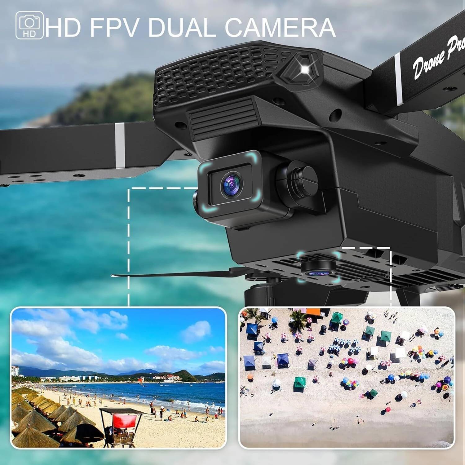 MANKOOT E-88 Pro 4K Dual Camera Drone - Image 4
