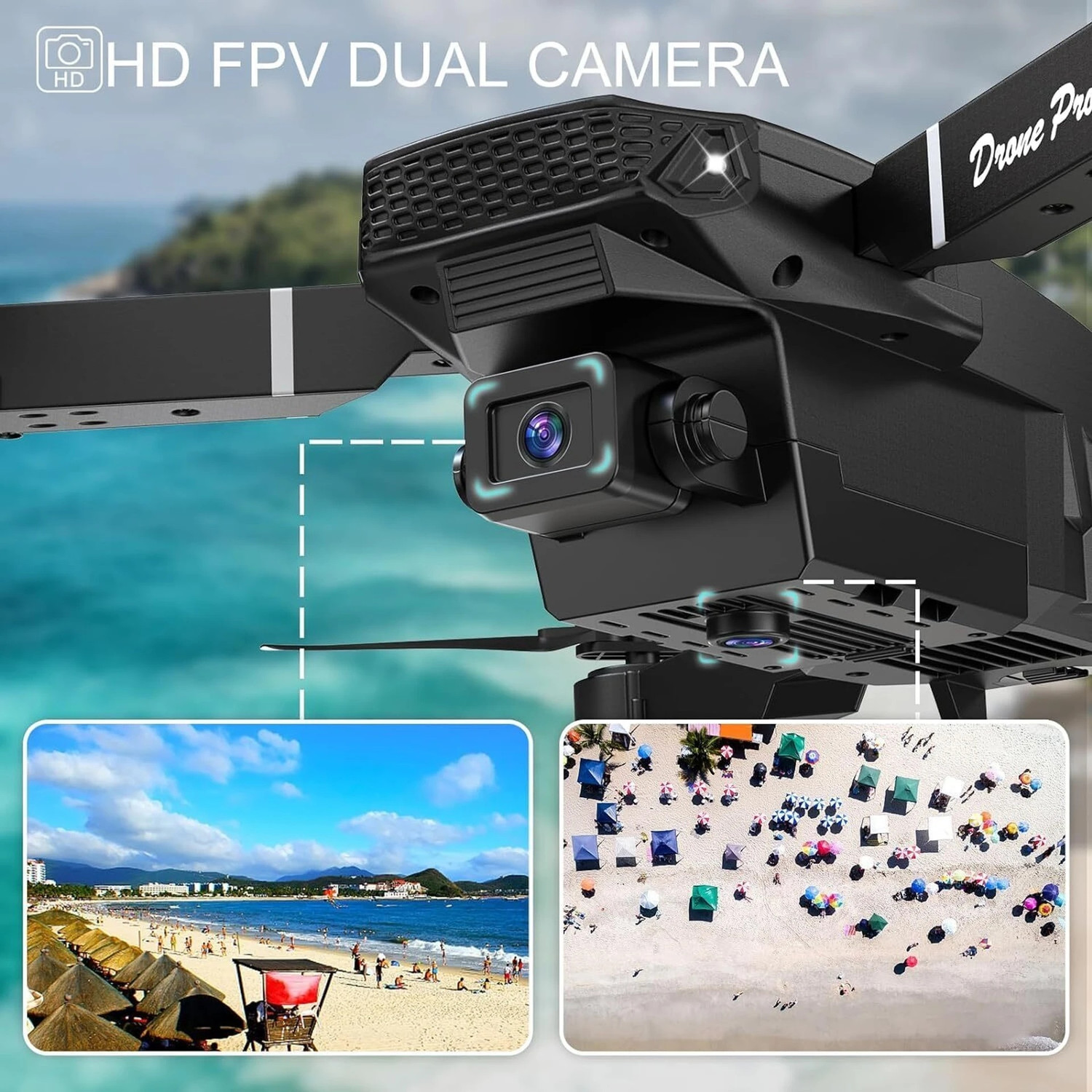 Image of MANKOOT E-88 Pro 4K Dual Camera Drone With Wi-fi Drone