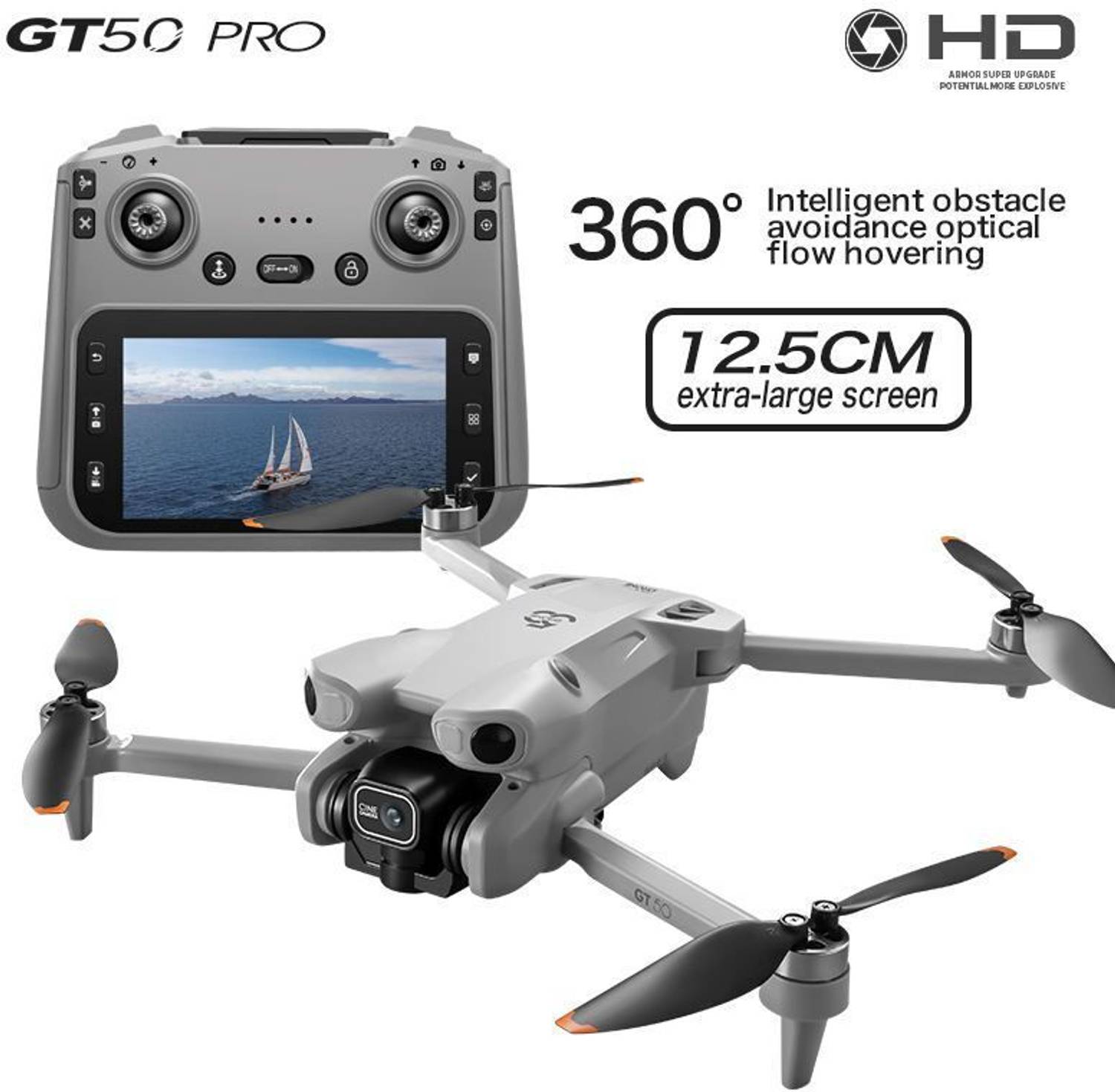 Divine GT50 SkyVoyager Pro Foldable GPS Drone - Image 2