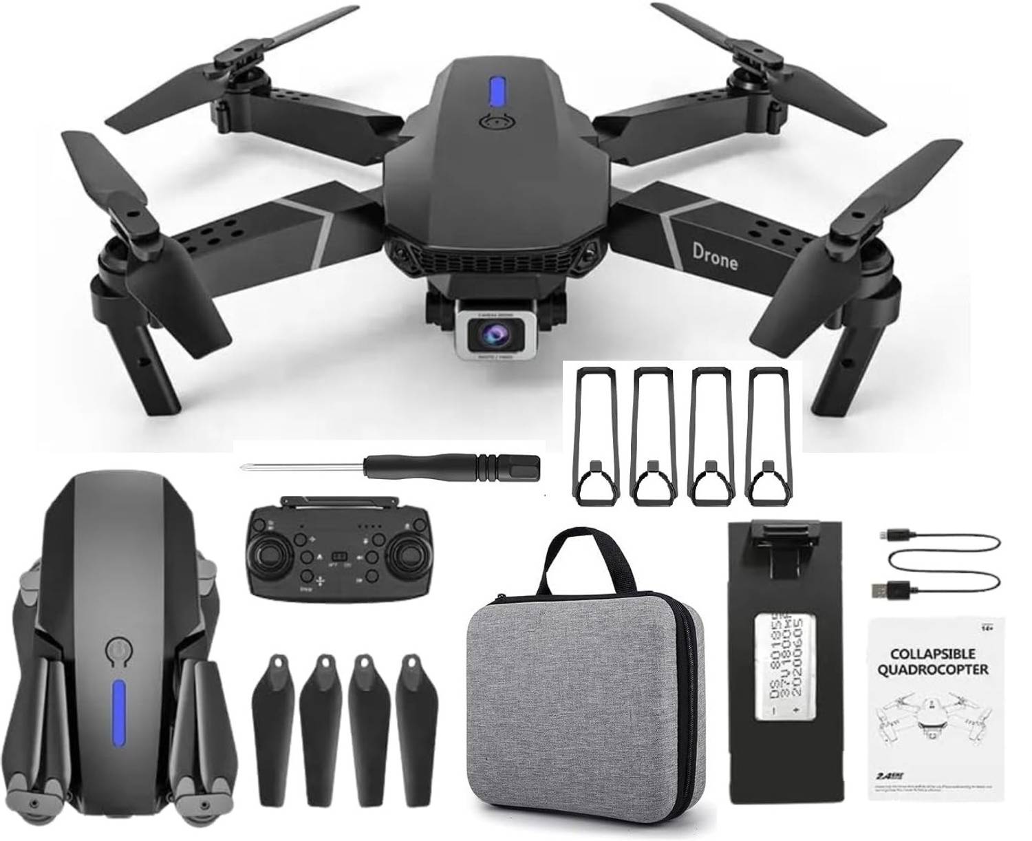 ANKIYAN 20. E88 Pro Drone upgraded version 4k dual camera WIFI drone Smart Gestures Drone