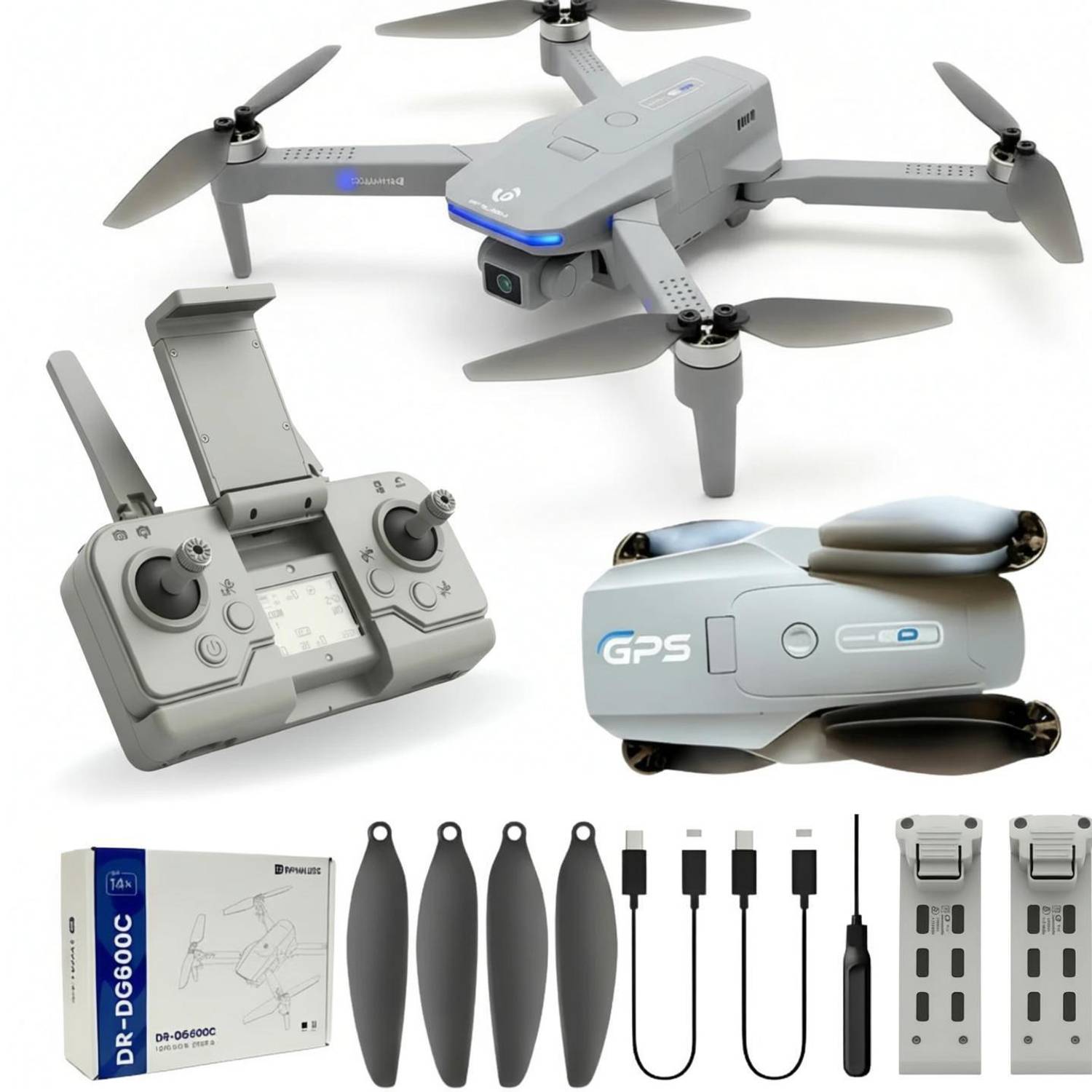 Playtastic Dynalog DG600 GPS 4K Camera with One Key Take Off Stable Flight Drone