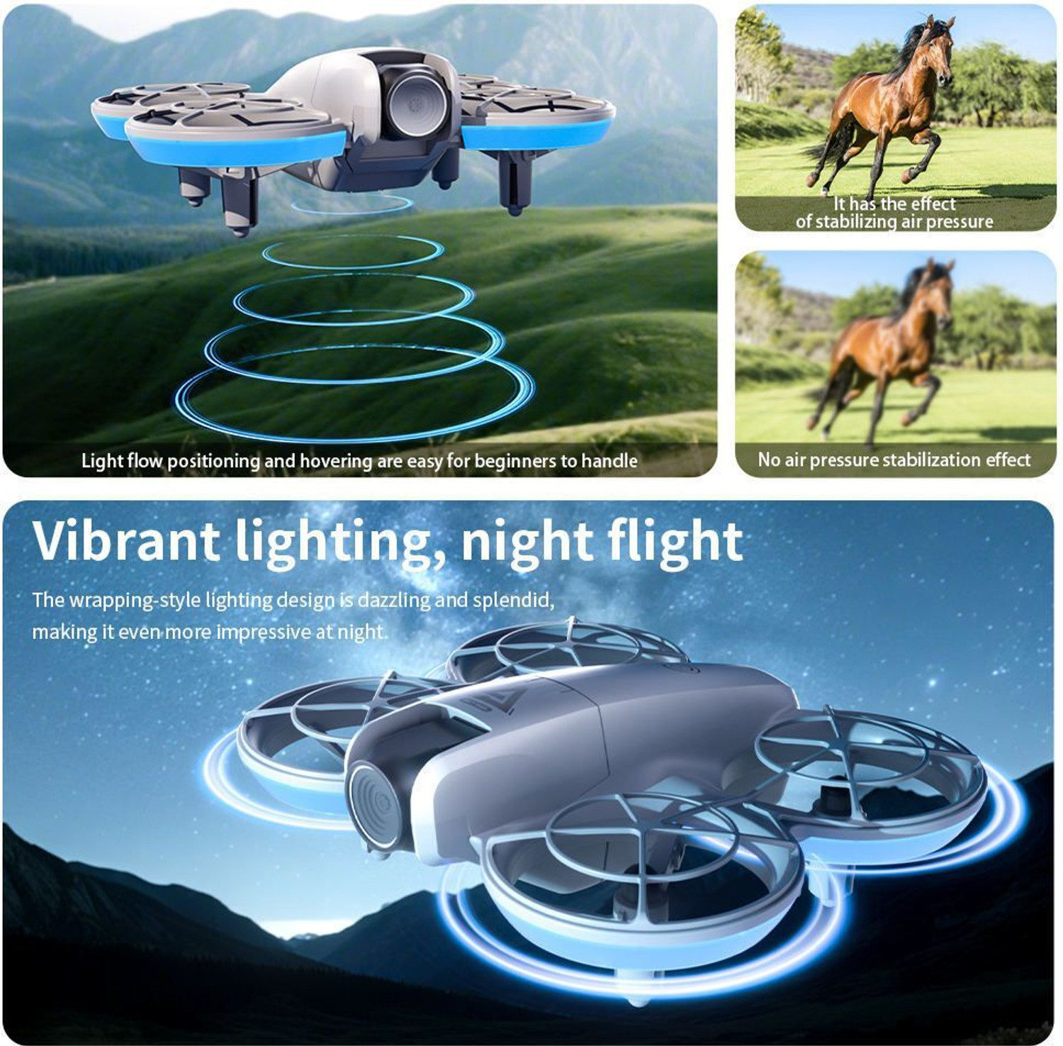 Image of GAMESOUL E69 Brushless Foldable 6-Axis Gyro UAV Aerial Photography 480p Screen Control Drone