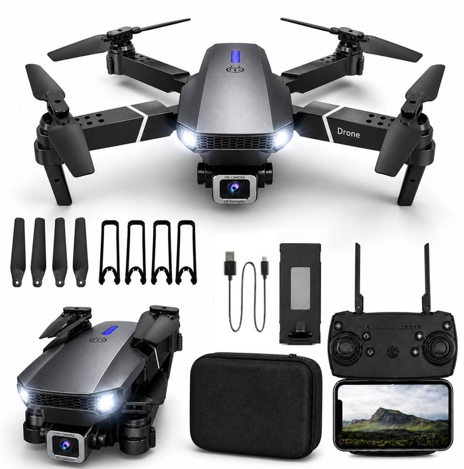 DRAVYA WILLA 4K -Drone-Headless-ModeL-Altitude-Hold-Hight-Hold- Long Battery Foldable-RC Drone