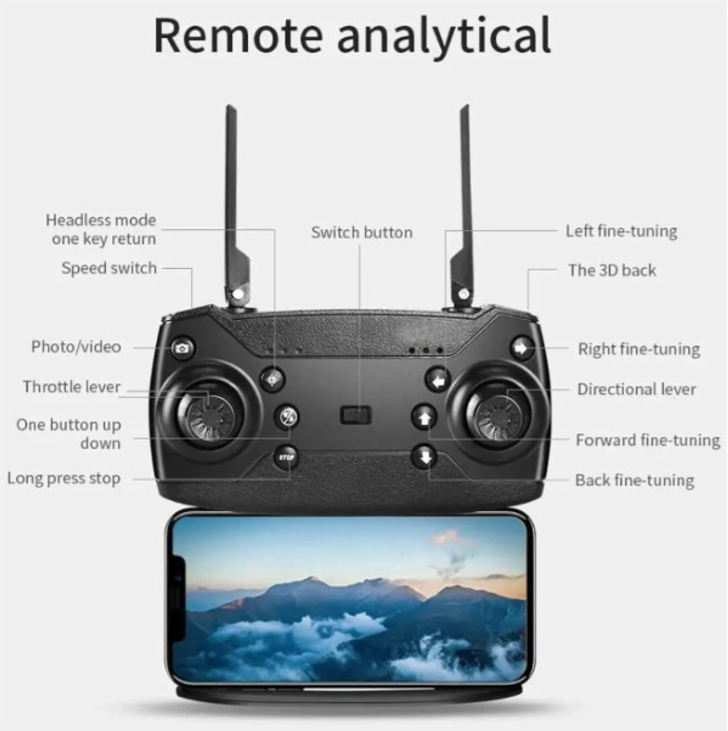 Image of TijaraZ E88 Pro Foldable Drone with 4K HD Dual Camera, FPV WiFi & 5g for Beginners Drone