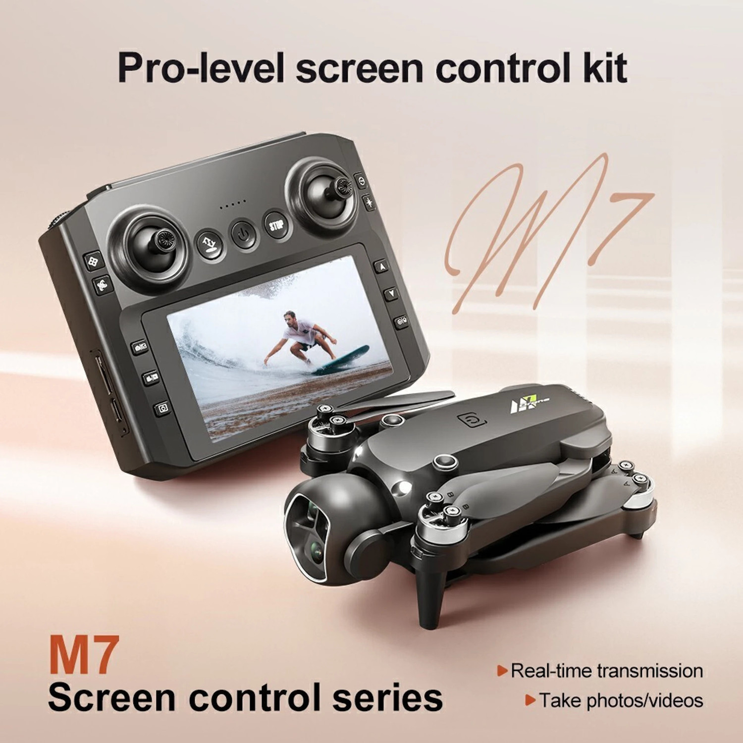 Image of Playtastic M7 Drone 4K Aerial HD Dual Camera Photography Intelligent Obstacle Avoidance Drone