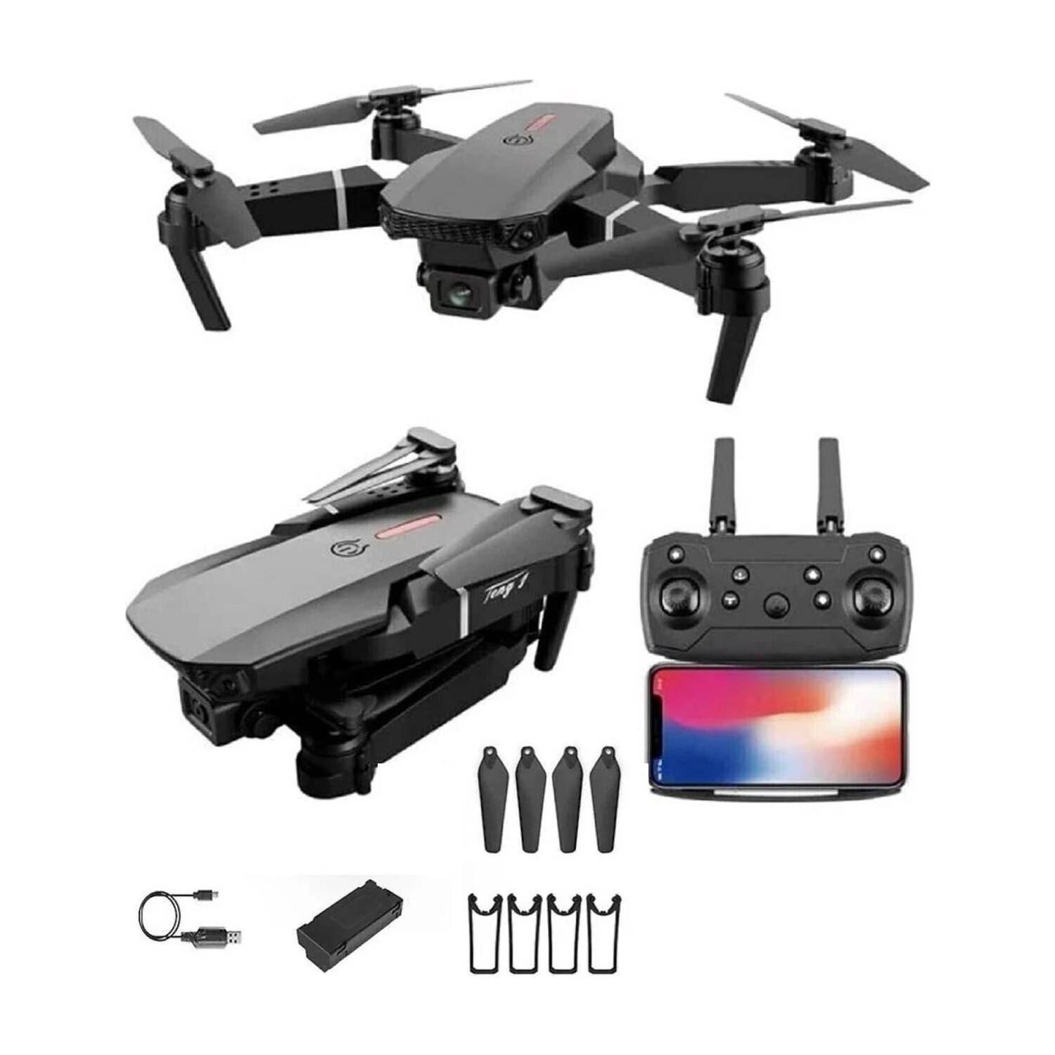 Antman E88 Drone With HD 4K Dual Camera Height Hold RC Foldable Quadcopter Drone Toys Drone