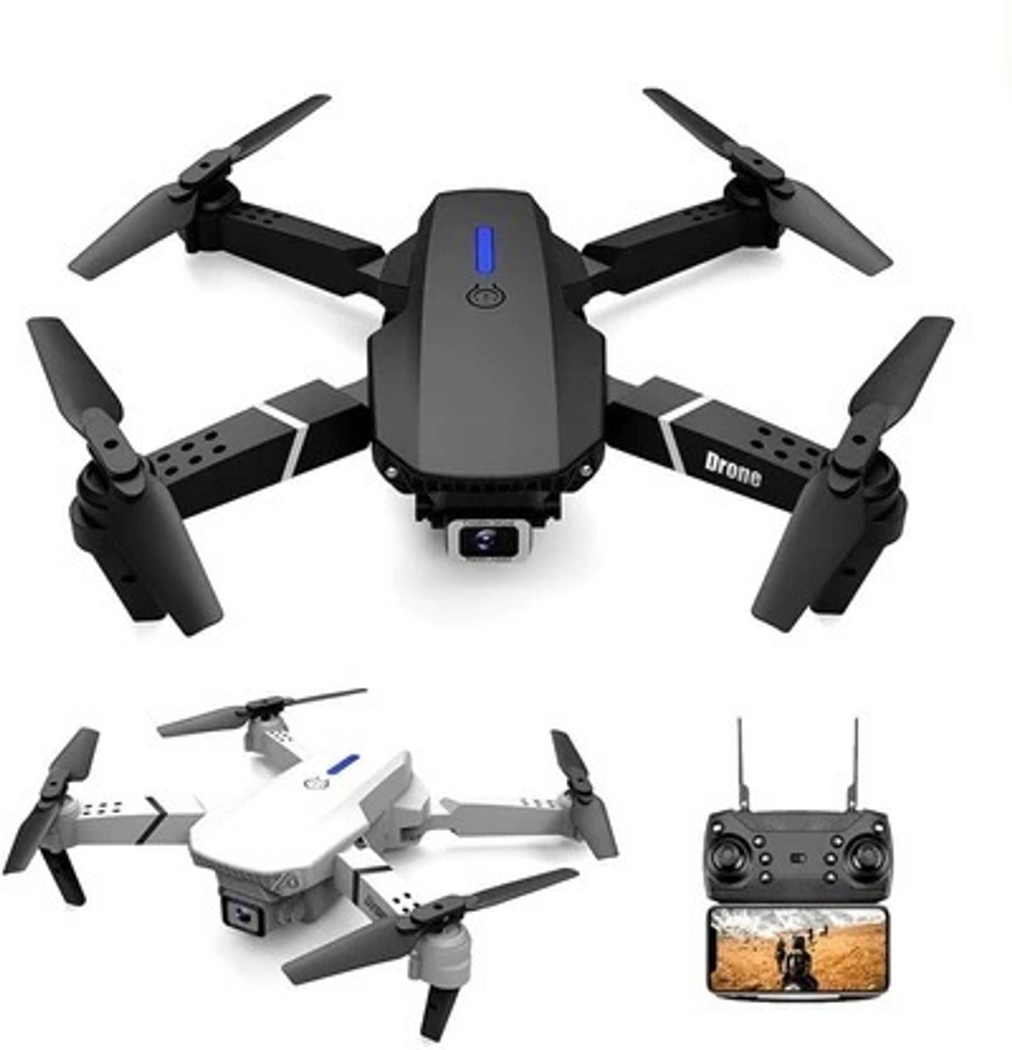 MAYURI CREATIONS E88 Foldable Quadcopter | WiFi 480P FPV Dual Camera | Position Locking Drone Drone