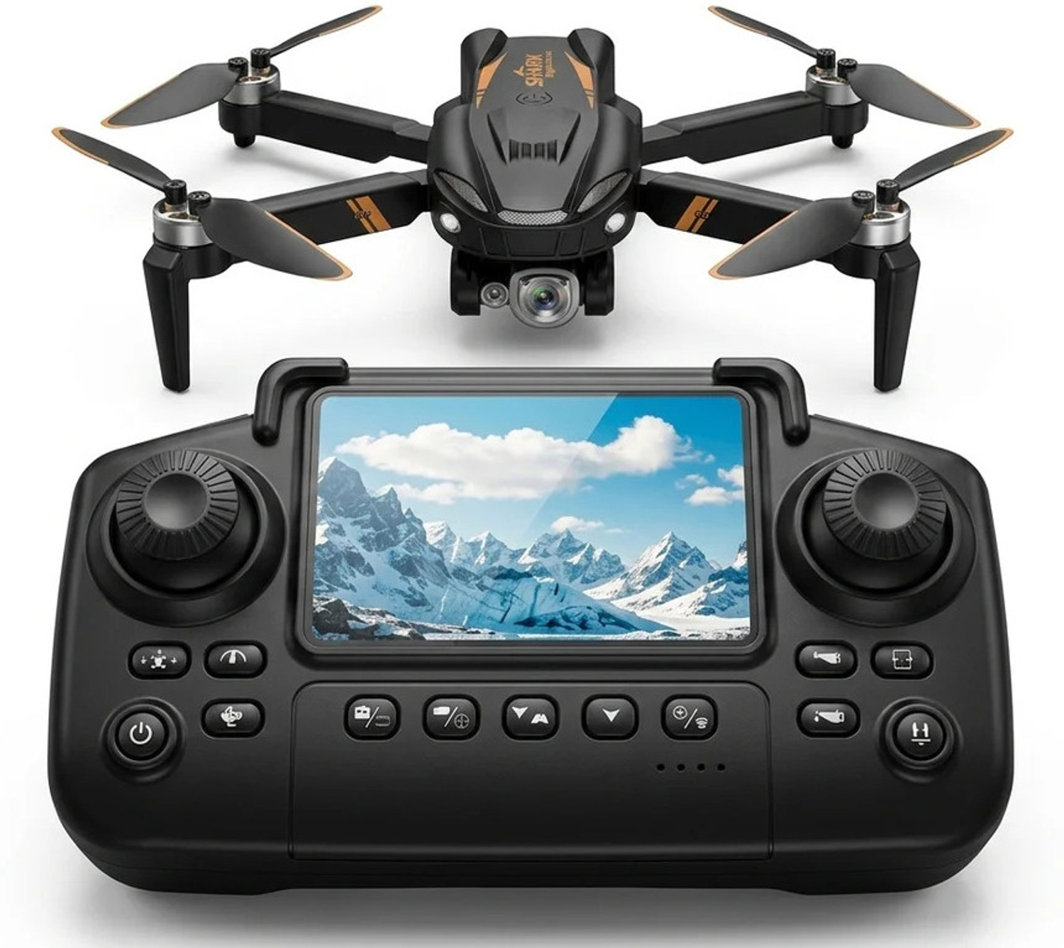 Image of Playtastic S6H Pro Aerial Camera Drone with Built-in Remote Display Drone