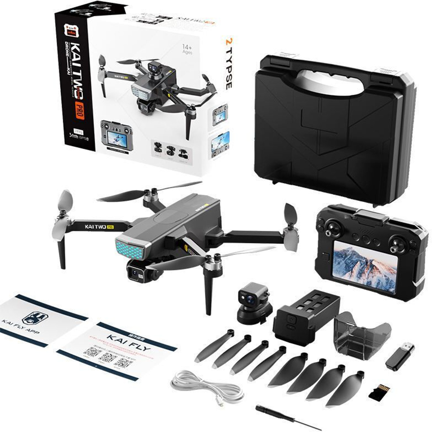 Image of VIXIJ KAI TWO Pro Drone GPS 8K 3-Axis Gimbal Camera Brushless Obstacle Avoidance Drone