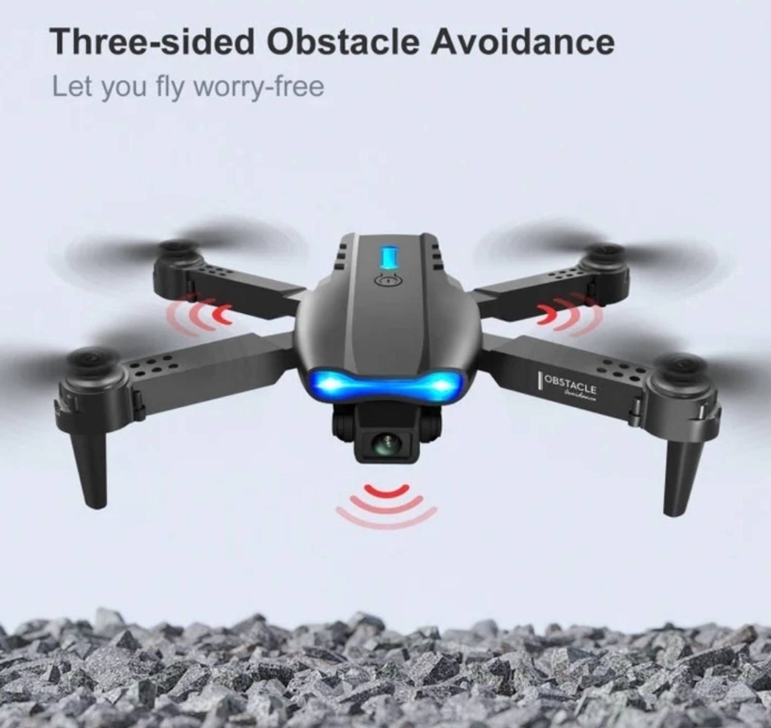 Drone L E-88 K3& camera Fodable Remote Control black with 3 Smart Batteries Drone