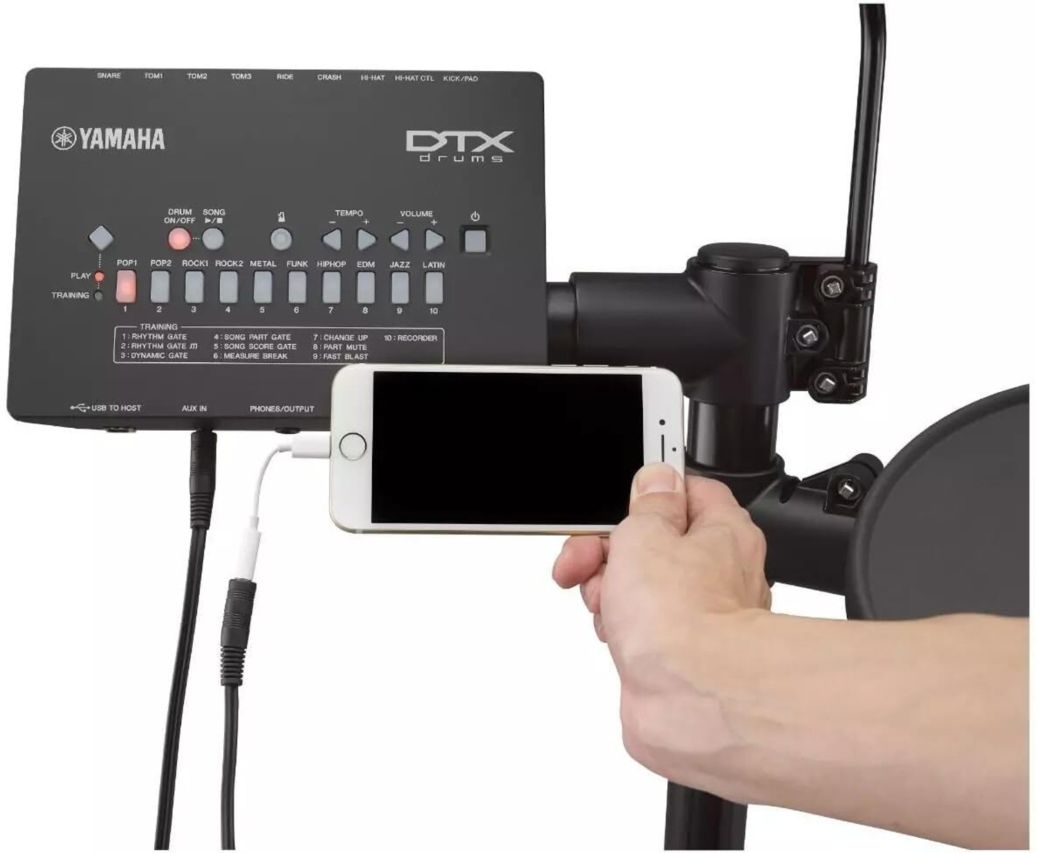 Image of YAMAHA DTX402K Electronic Drum Kit - Beginner-Friendly 8-Piece Digital Drum Set Electric 7 Drum Kit Set