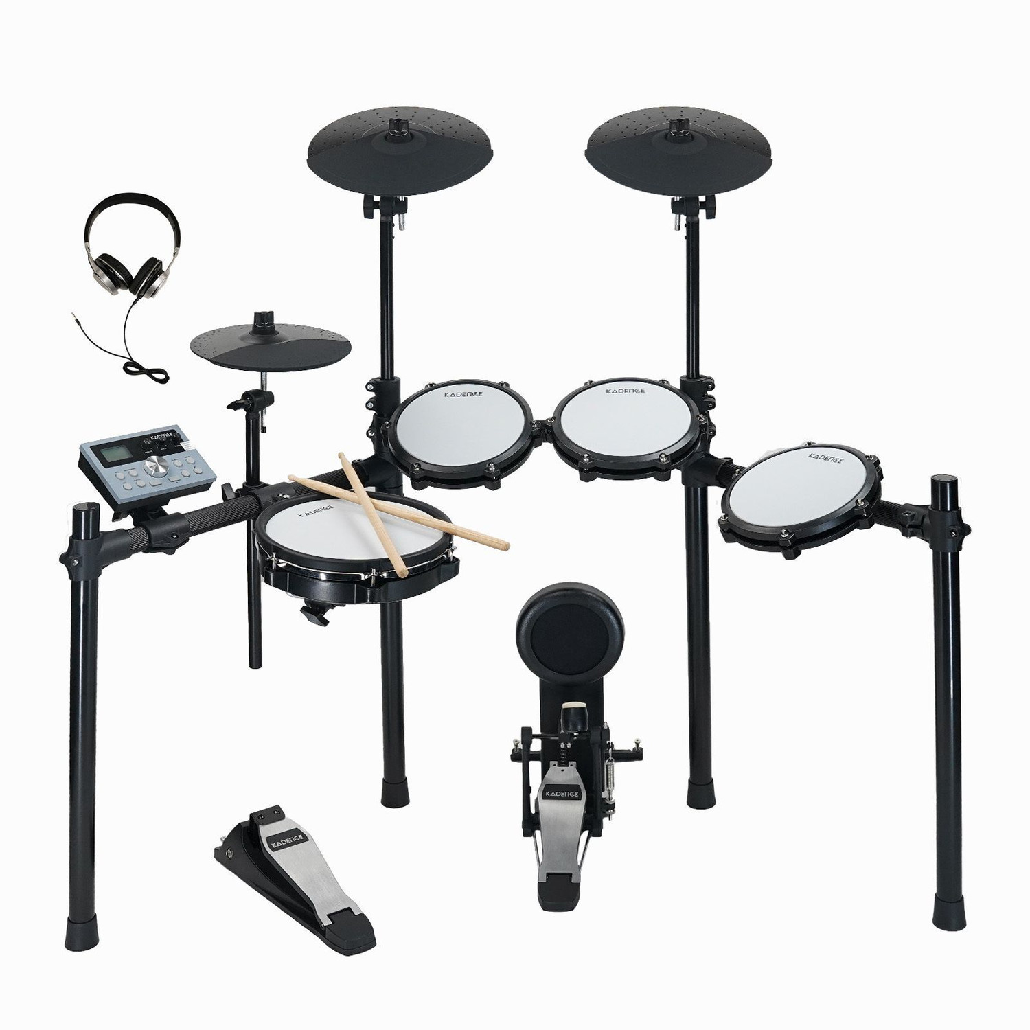 Image of KADENCE MD200S Professional 8 piece Electronic Drum Set, (Generation 2025) Electric 3 Drum Kit Set