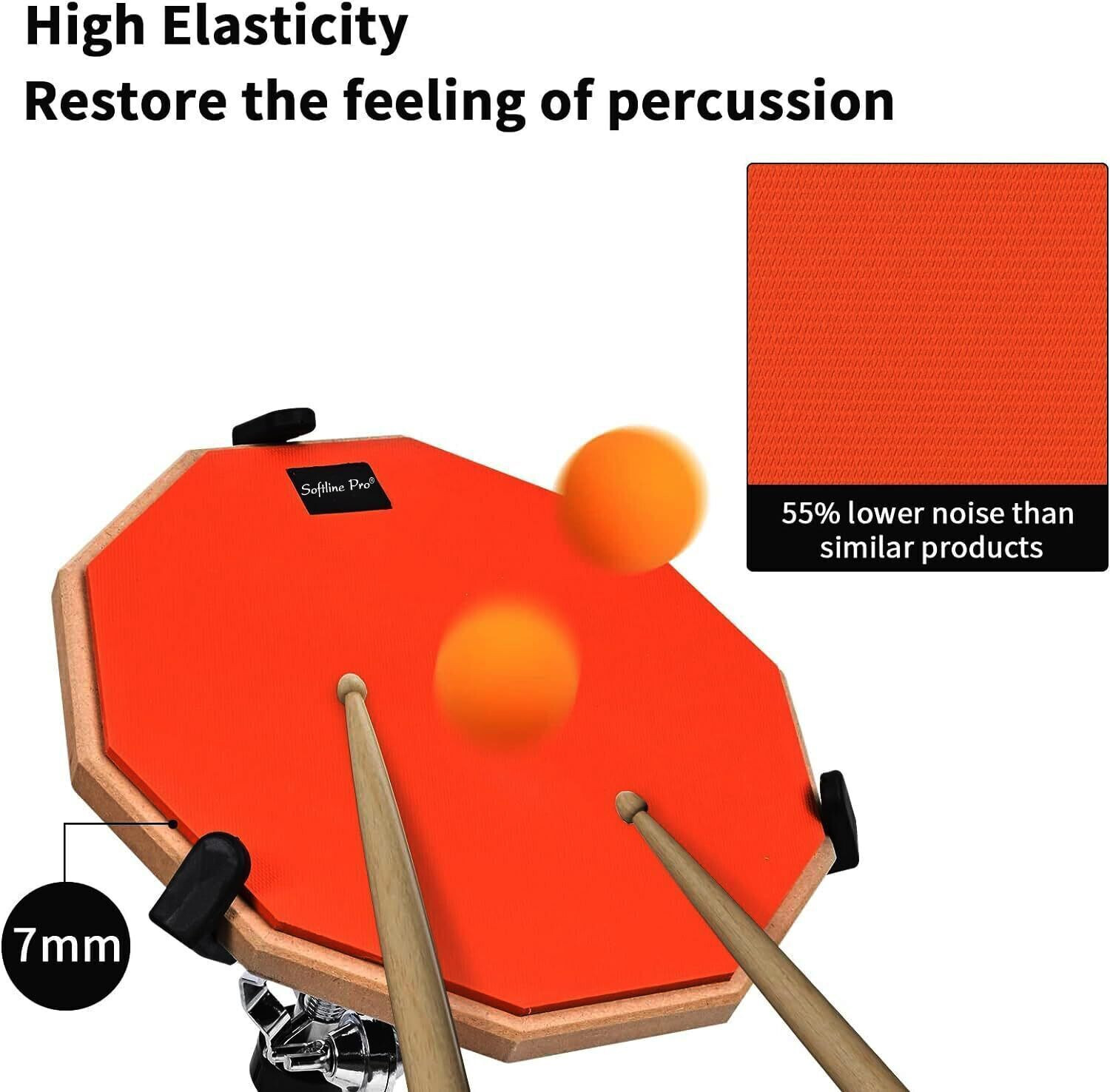 Image of Softline Pro Double Sided Drum Practice Pad