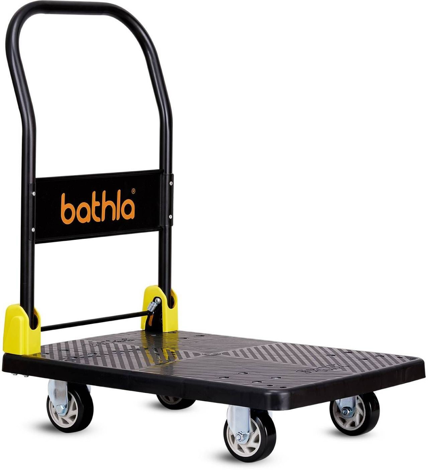 Image of Bathla 200 Kg Capacity PVC Foldable Platform Trolley Platform Trolley