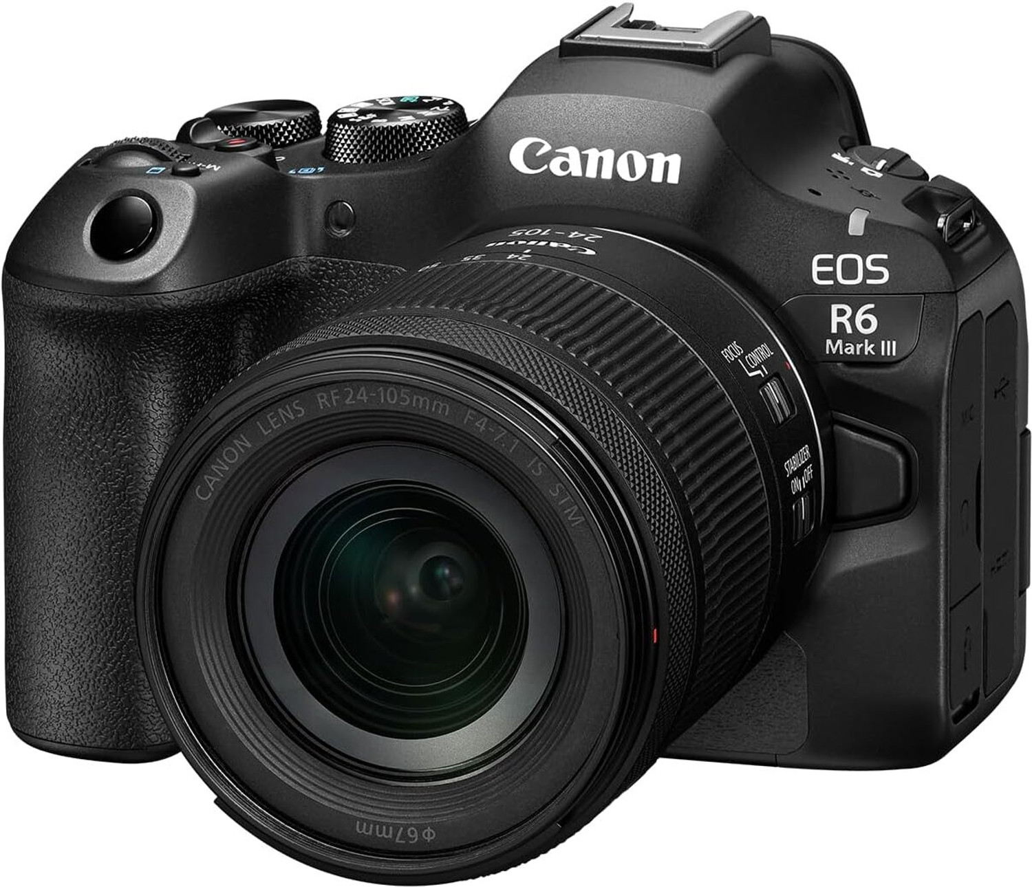Image of Canon EOS R6 Mark III Mirrorless Camera Body with RF24-105mm f /4-7.1 IS STM