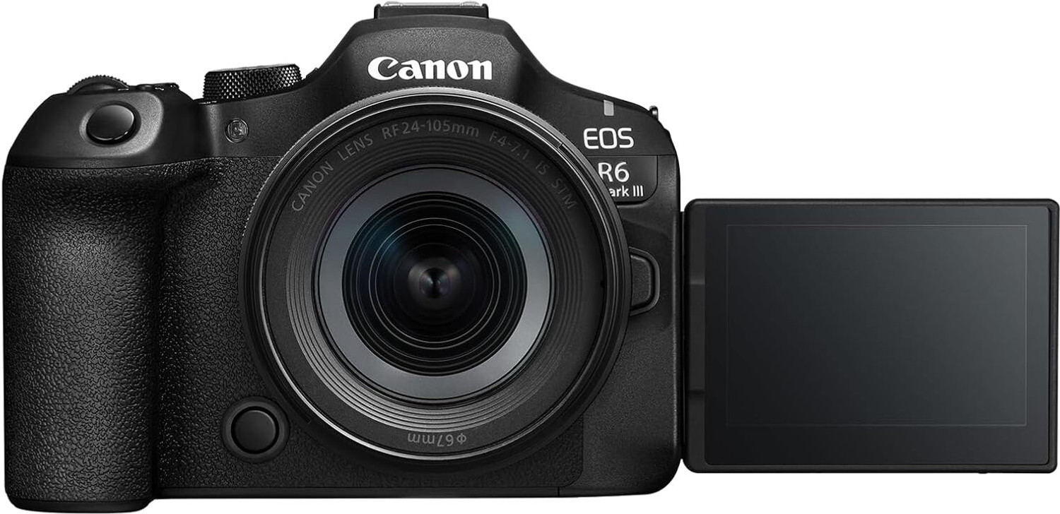 Image of Canon EOS R6 Mark III Mirrorless Camera Body with RF24-105mm f /4-7.1 IS STM