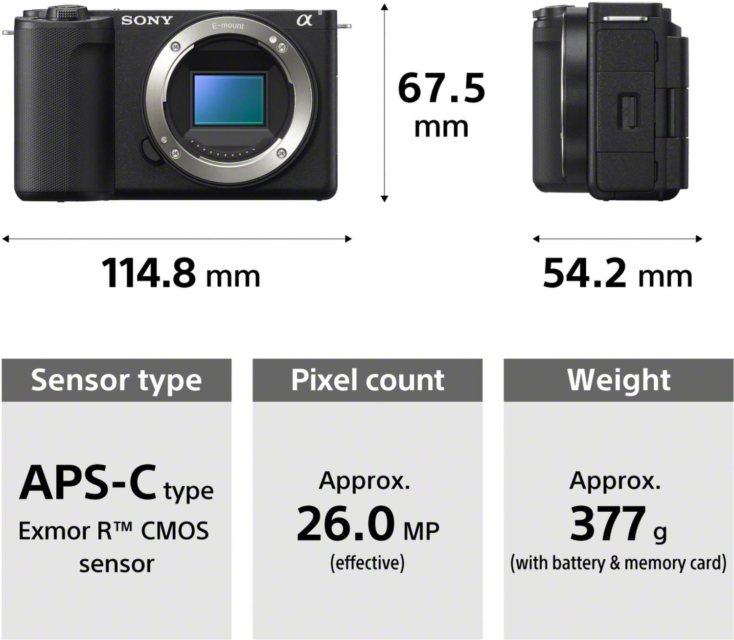 SONY ZV-E10M2 Mirrorless Camera Body Black - Image 2