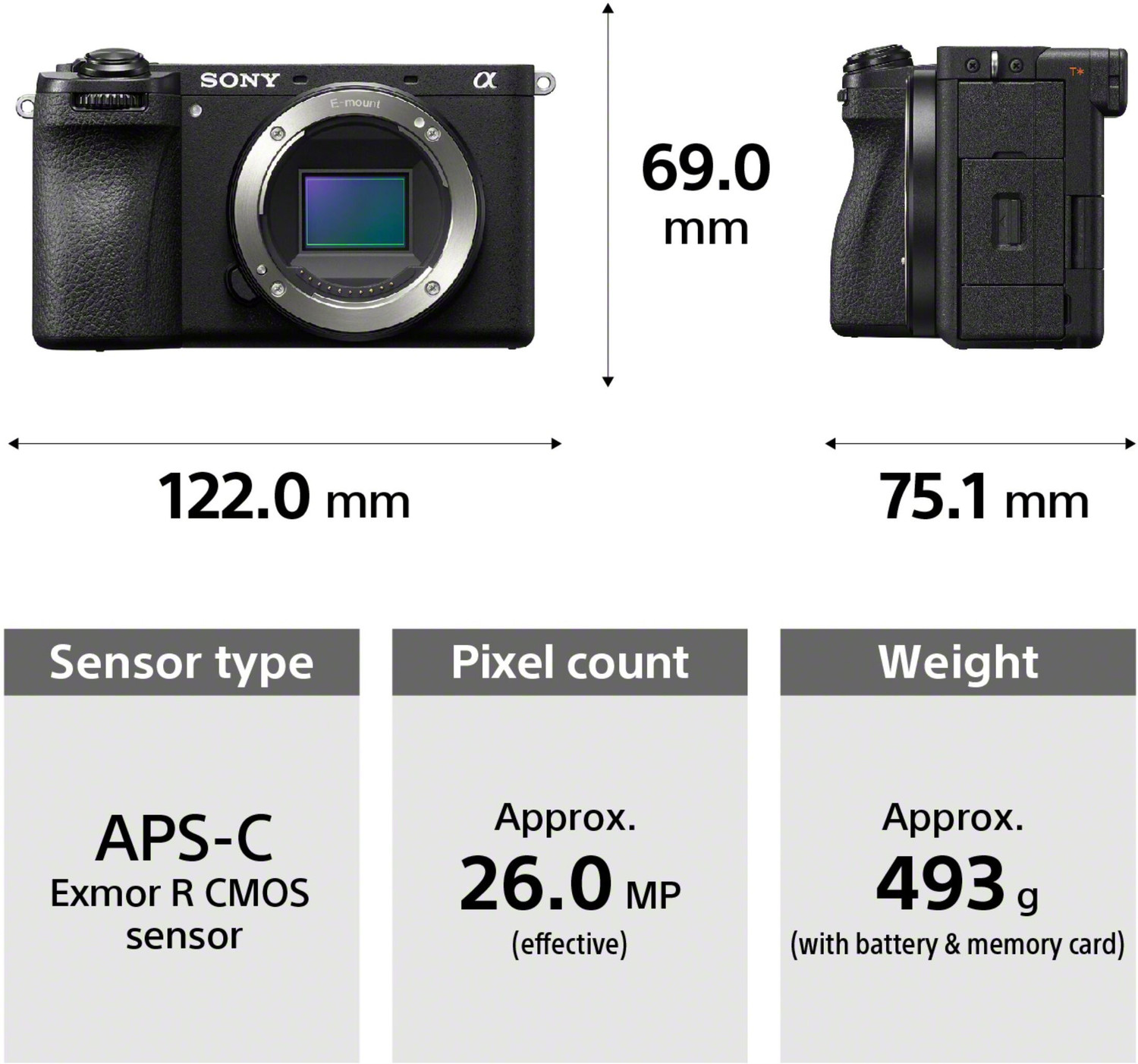 Image of SONY Alpha 6700M Mirrorless Camera Body With 18-135mm