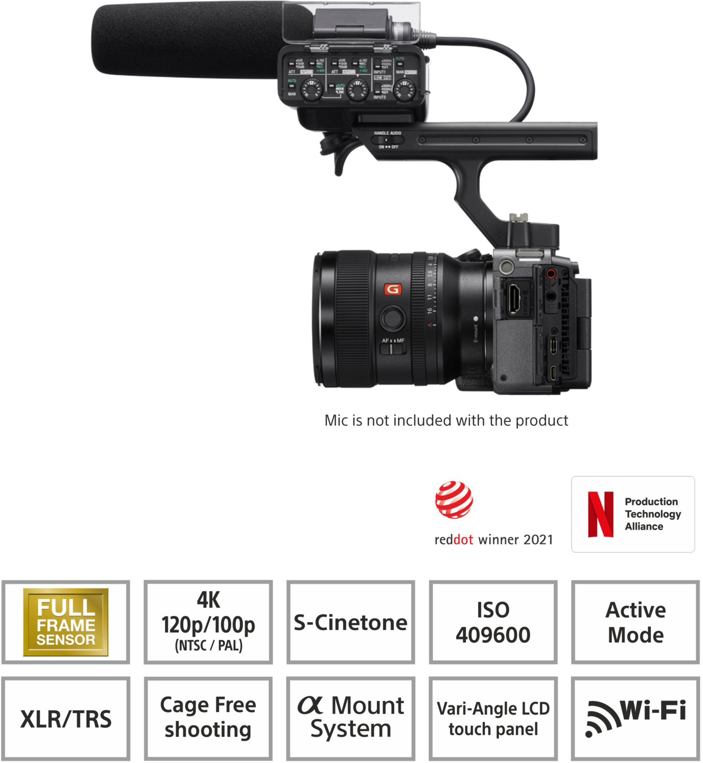 Image of SONY ILME-FX3 Mirrorless Camera Body Only