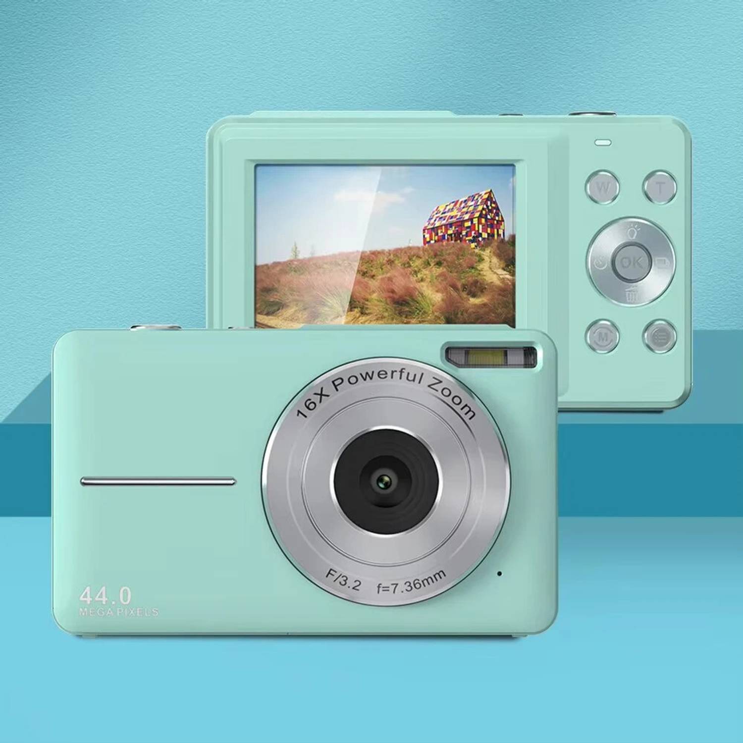 dkian Portable Small Point And Shoot Digital Camera For Children