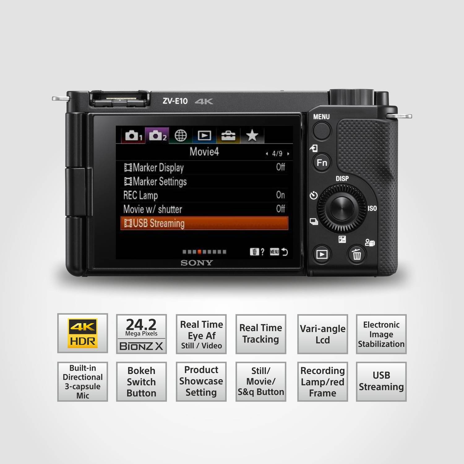 SONY Alpha ZV-E10 Mirrorless Camera Body Only - Image 2