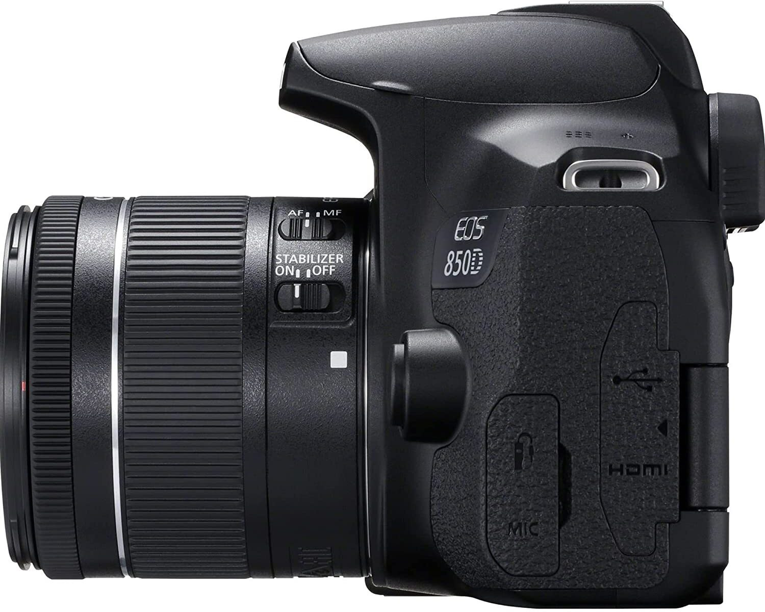 Image of Canon EOS 850D DSLR Camera body with EF-S18-55mm f /4-5.6 IS STM