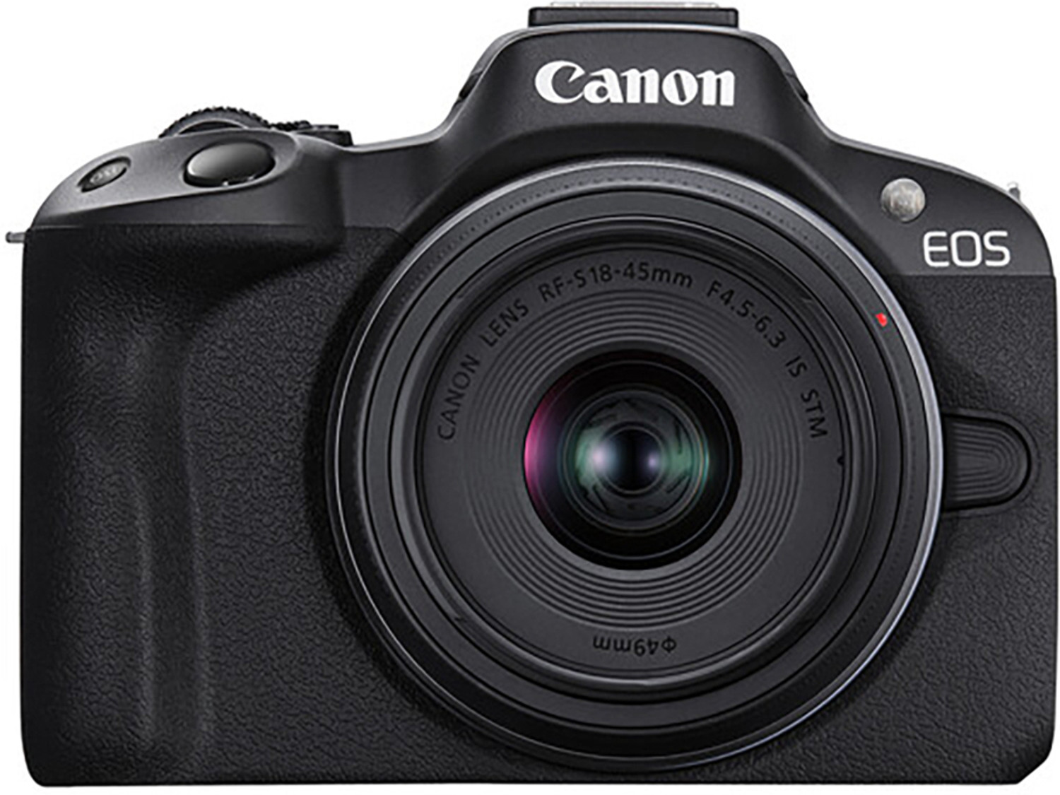 Image of Canon EOS R50 Mirrorless Camera Body with RF - S 18 - 45 mm f /4.5 - 6.3 IS STM