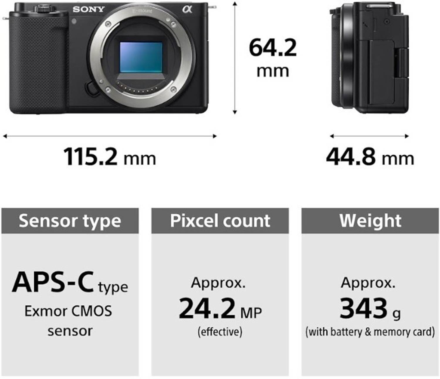 Sony ZV-E10K/BQ IN5 Mirrorless Camera with 16-50mm Lens - Image 3