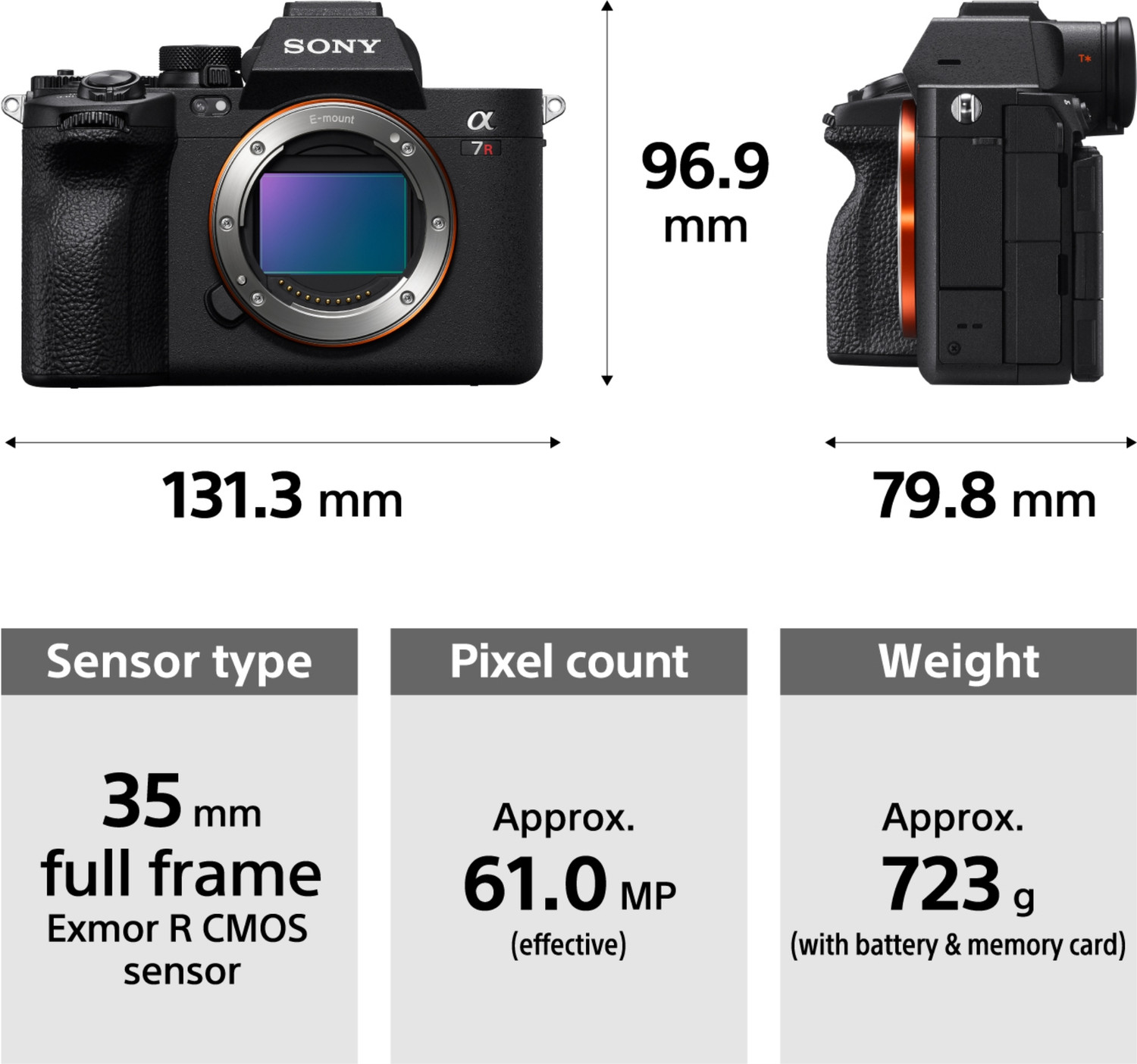 Image of SONY ILCE-7RM5 Mirrorless Camera Body Only