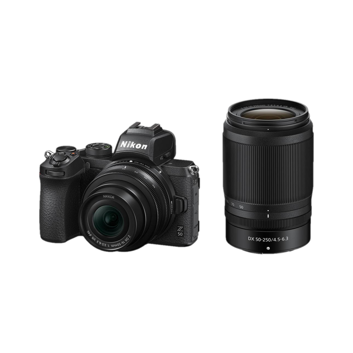 NIKON Z 50 Mirrorless Camera Body with 16-50mm & 50-250mm Lenses