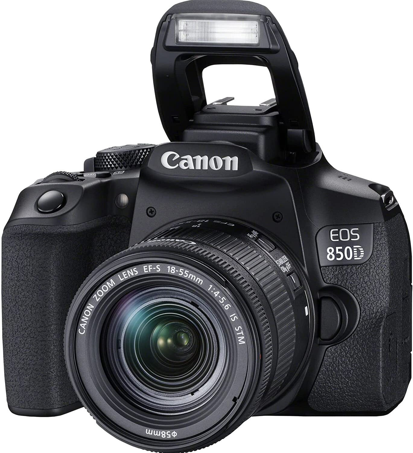 Image of Canon EOS 850D DSLR Camera body with EF-S18-55mm f /4-5.6 IS STM