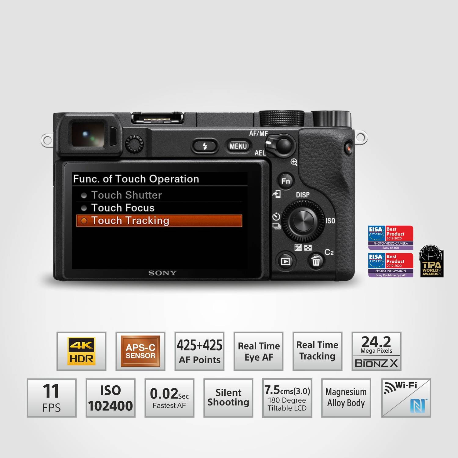 Sony ILCE-6400K/BQ IN5 Mirrorless Camera with SELP16502 Lens - Image 2