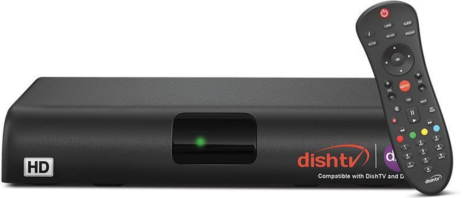 Image of Dish TV Only HD Set Top Box | DTH Connection | 3 Months Flexi HD Pack Hindi | 5 Channel Choice | Prime Subscription | 190+Channels Free 2Years | Free Installation