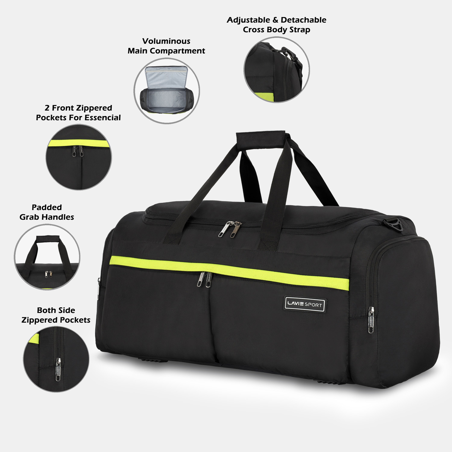 Image of Lavie Sport Epitome Large Airbag Gym Duffel Bag