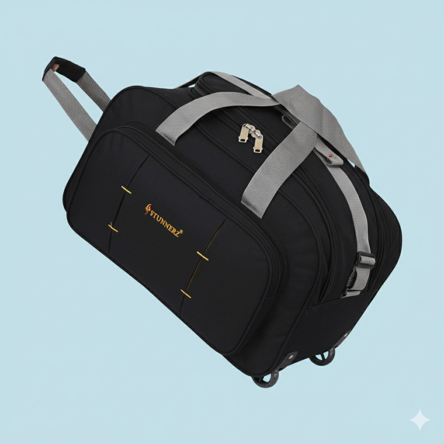 Image of STUNNERZ Premium Travel Duffle Bag | Waterproof, Heavy-Duty, Luggage with Smooth Wheels Duffel With Wheels (Strolley)