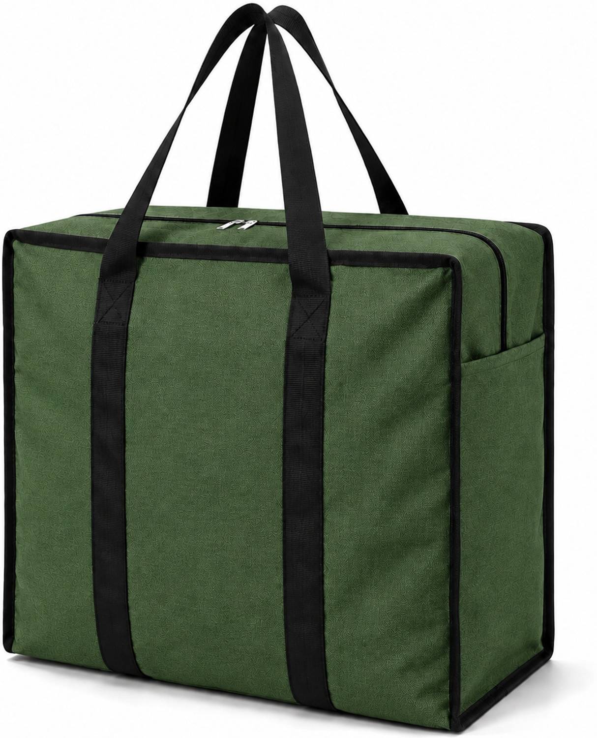 BAZERA Bag Foldable Big Organizer for Clothes, Blankets & Documents Zipper Duffel Without Wheels