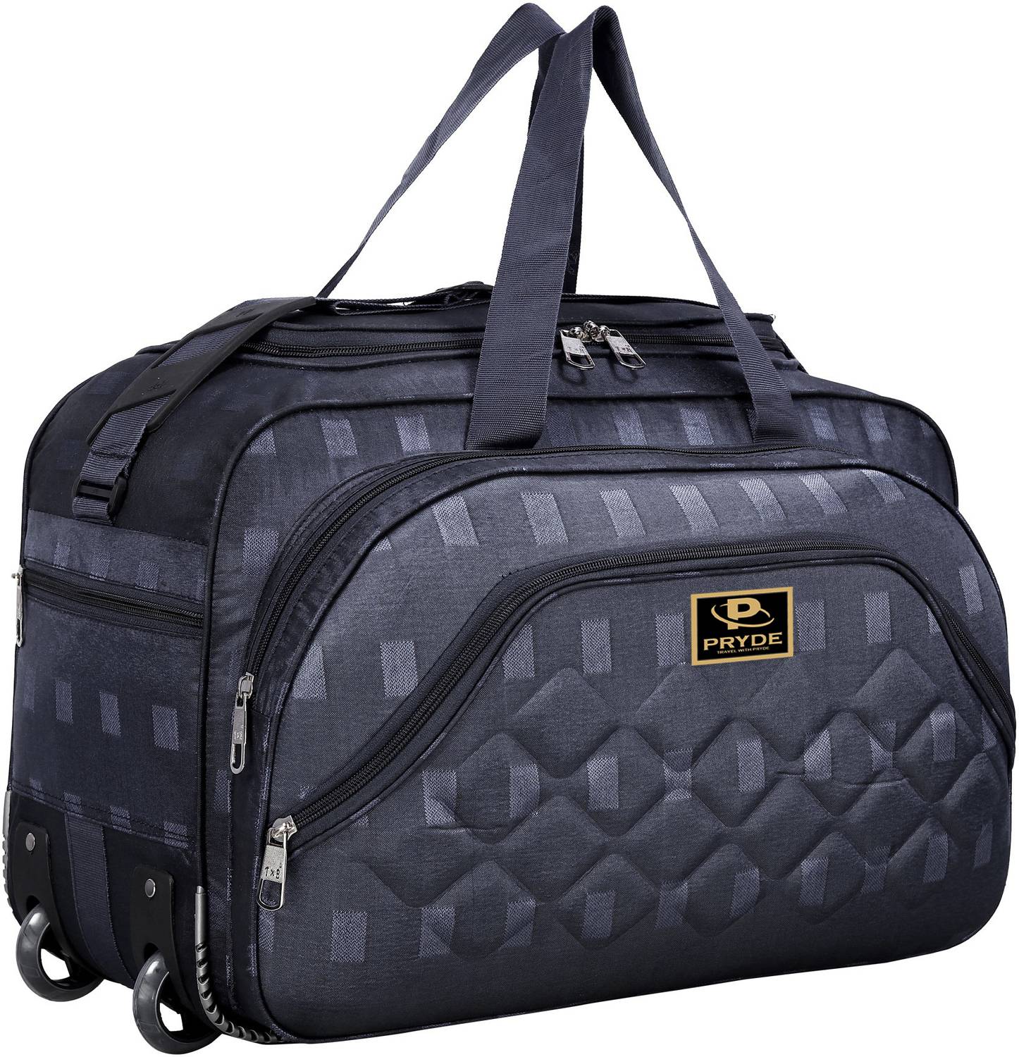 pryde Expandable Duffel Bag with Wheels (Gray) - Image 1